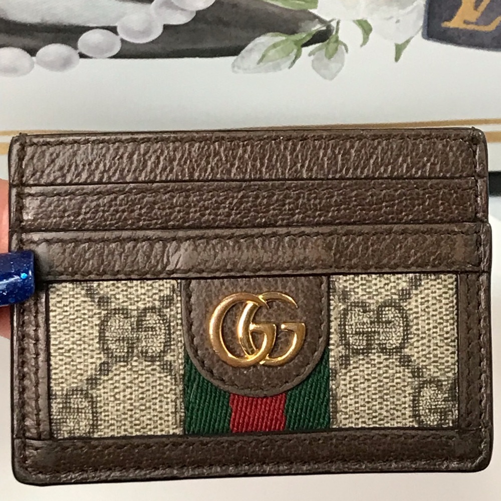 GUCCI Ophidia GG Supreme Card Holder ❤️ - Picture 10 of 17